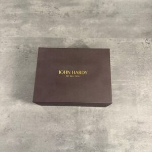 John Hardy Jewelry Box Pouch Polishing Cloth Set Brown Replacement Packaging